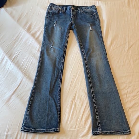 Juniors mid rise bootcut jeans - Picture 2 of 10